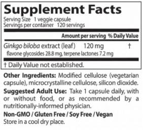 Meilleure force supplémentaire Ginkgo 120 mg - 120 capsules