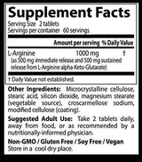 Meilleure L-arginine 500 mg - 120 comprimés