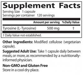 Meilleure L-Tyrosine 500 mg - 120 capsules