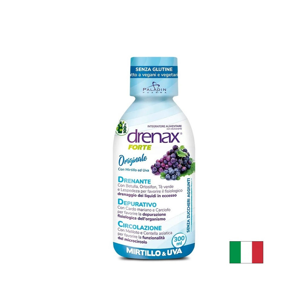 Formule diurétique avec graines de raisin et myrtille - Drenax - Drenax® Forte, 300 ml, 10 doses