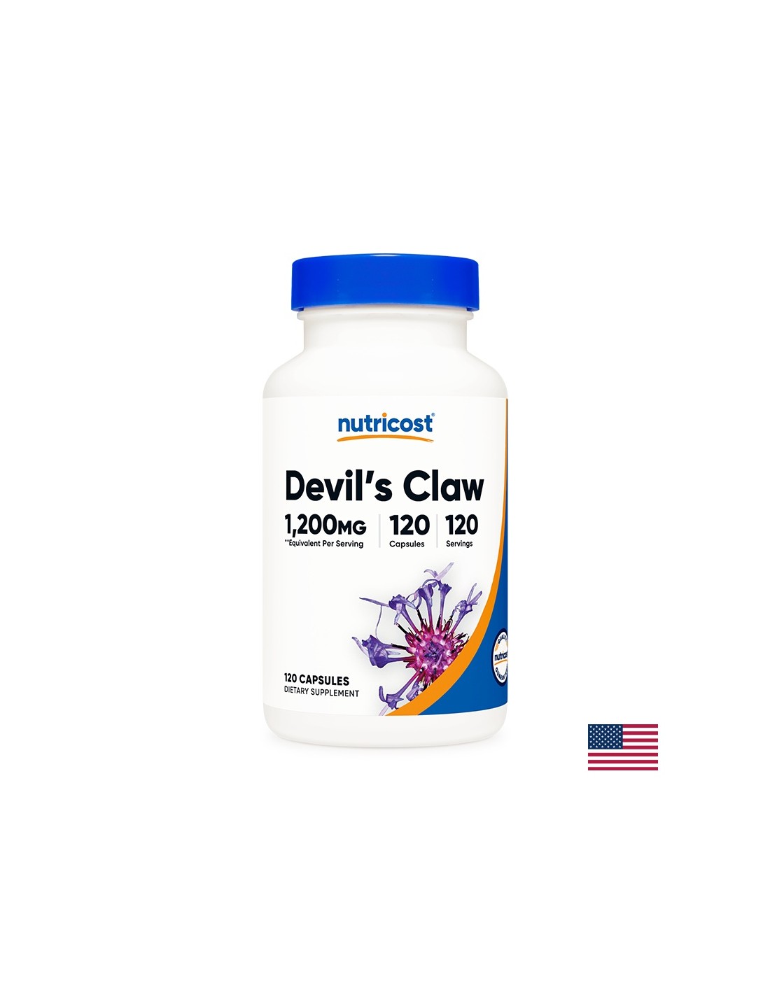 Articulations et immunité – Griffe du diable, 300 mg, 120 gélules <tc>Nutricost</tc>