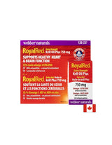 Triple combinaison pour soutenir le cœur et le cerveau - huile de krill + oméga-3 et astaxanthine royale, 120 capsules softgel