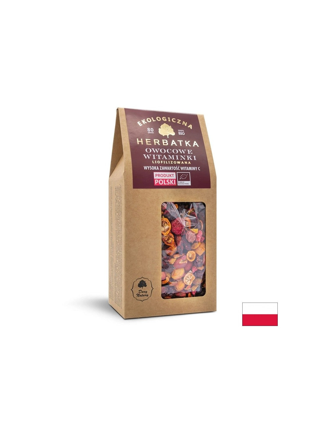 Thé lyophilisé aux fruits Bio, 80 g <tc>Dary Natury</tc>