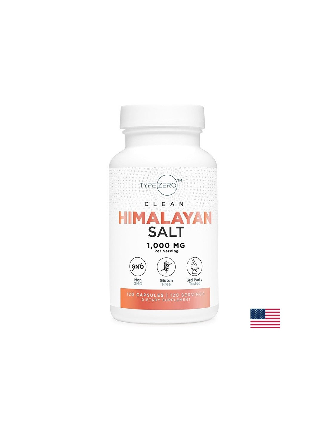 Équilibre électrolytique - Sodium (Himalayan Pink Rock Salt) Typero ™, 320 mg