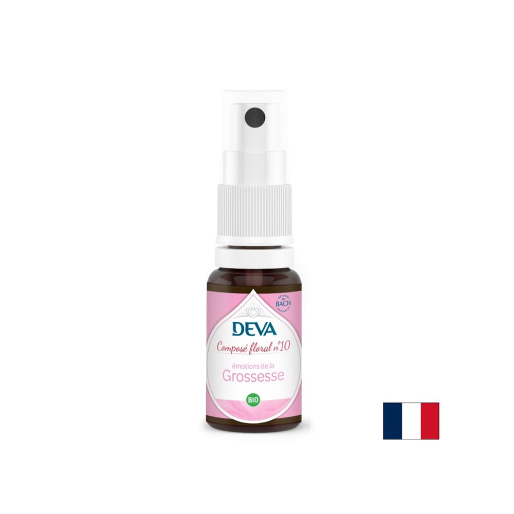 Équilibre émotionnel pendant la grossesse, Bach Flower Essences No. 10, 15 ml Spray