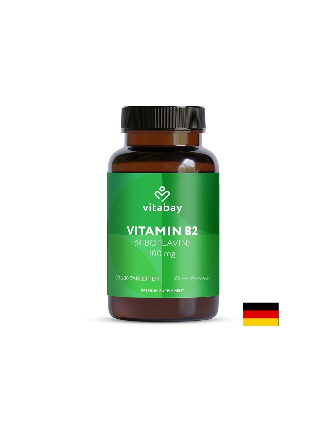Énergie et système nerveux - Vitamine B2 (riboflavine), 100 mg x 200 comprimés