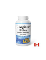 Énergie - L-Arginine, 1000 mg x 180 comprimés <tc>Natural Factors</tc>