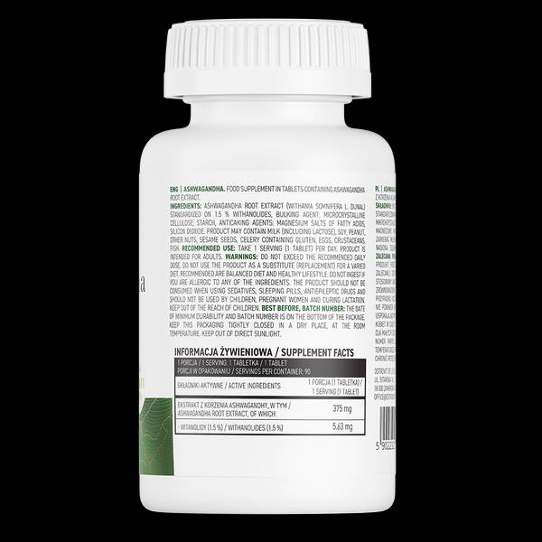 Ashwagandha extrait 375 mg - 200 comprimés