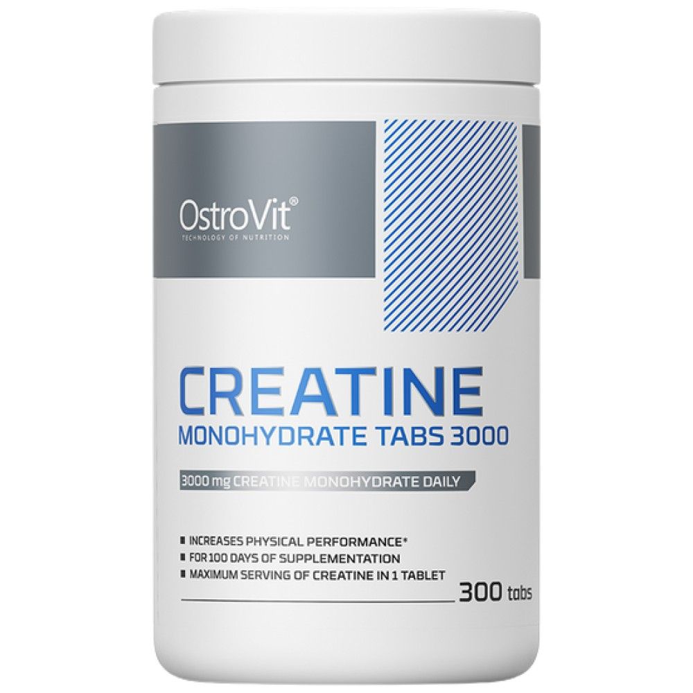 Tabs monohydratés de créatine 3000 - 300 comprimés