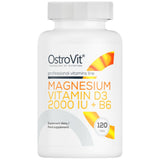 Magnésium + vitamine D3 2000 UI + B6 120 comprimés