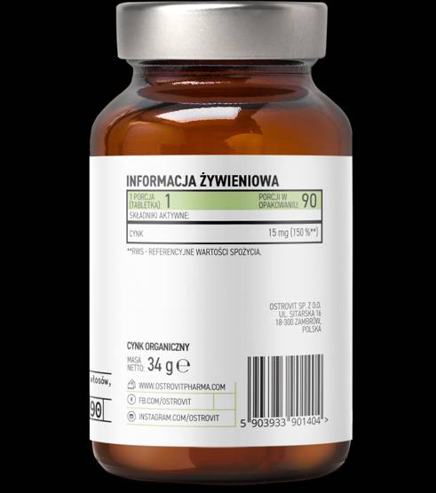 Picolinate de zinc organique 15 mg 90 comprimés