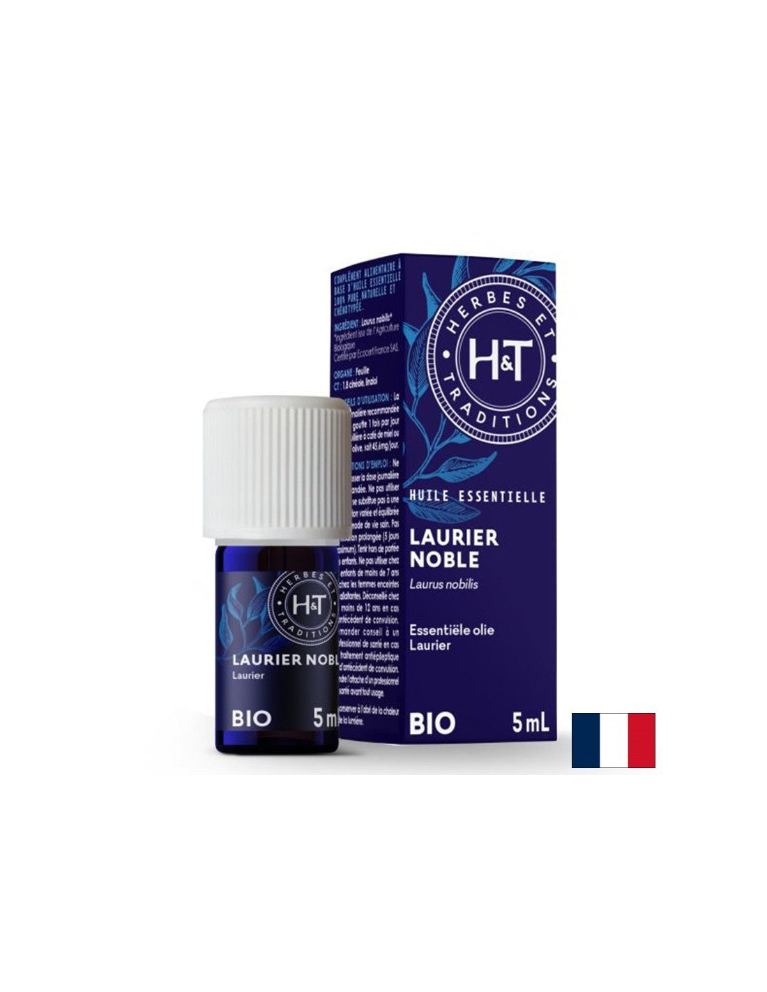 Huile essentielle de la feuille de baie, 5 ml
