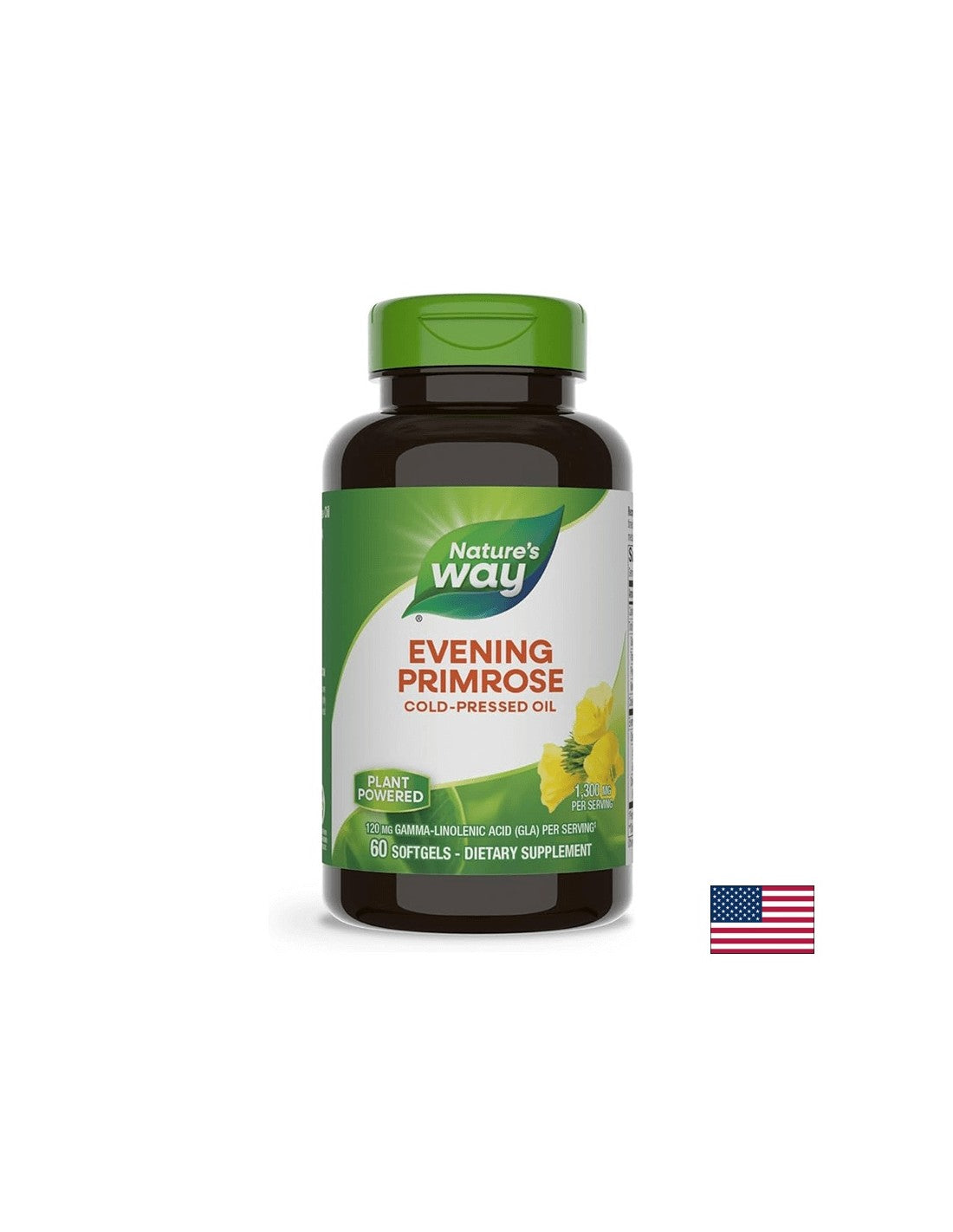 Huile de primrose du soir 1300 mg - 60 capsules de gel