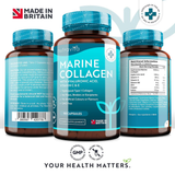 Collagène marin hydrolysé avec de l'acide hyaluronique - 1000 mg