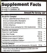 Lumière rouge | Poids thermogène, test et aide digestive - 180 capsules