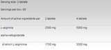 Arginine akg/aakg 1250 mg - 120 comprimés