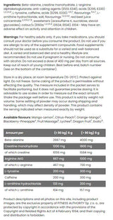 Pre-Energizer/Next-Gen Pre-Workout - 9 grammes