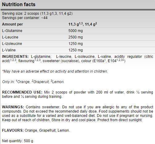 Xtreme Anticatabolix/BCAA + Glutamine Blend - 12,5 grammes