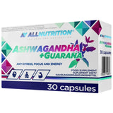 Ashwagandha + Guarana | Anti-stress, concentration et énergie - 30 capsules
