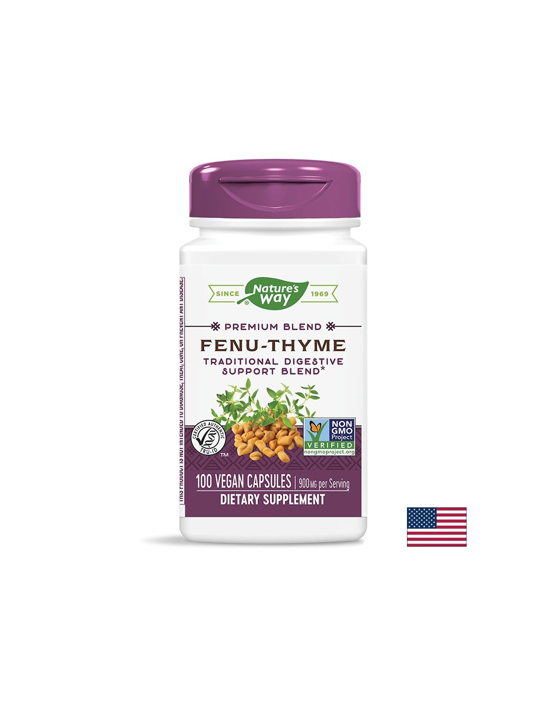 Fenu-thyme/fenugreek et thym x 100 capsules de la nature