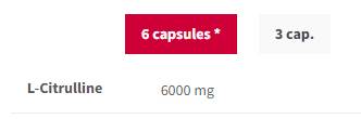 Citrulline max 1000 mg - 120 capsules