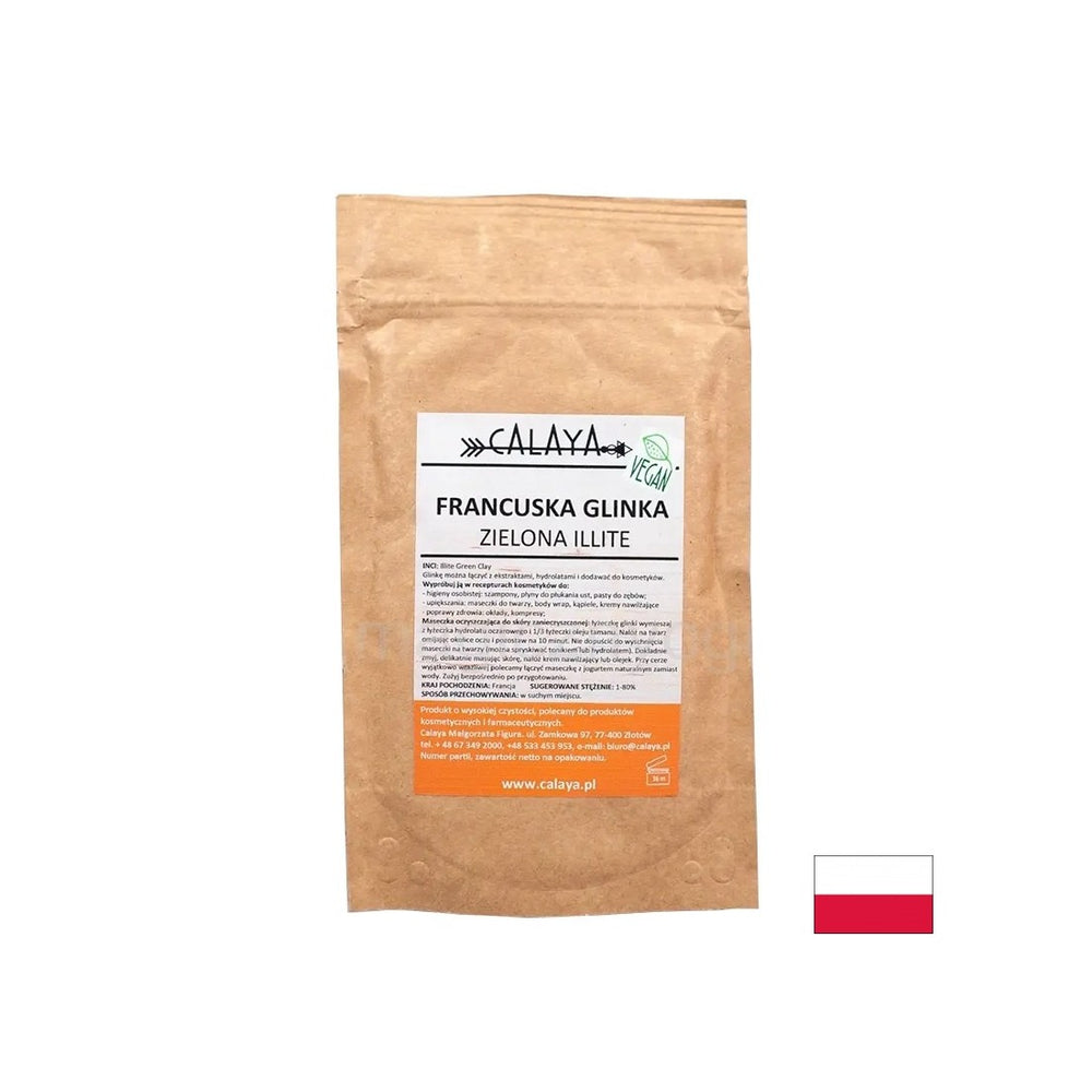 ILLITE d'argile verte française, 100 g