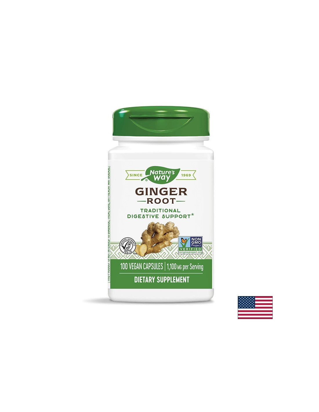 Root de gingembre 550 mg - 100 capsules
