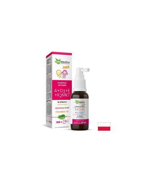 Bone Care - Vitamins A + D3 + E + K2, 30 ml, oral spray, 180 doses - Nutra Best Europe
