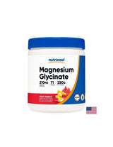 Soins cardiaques et musculaires - Magnésium (bisglycinate), 210 mg x 250 g de poudre, avec une saveur de punch aux fruits