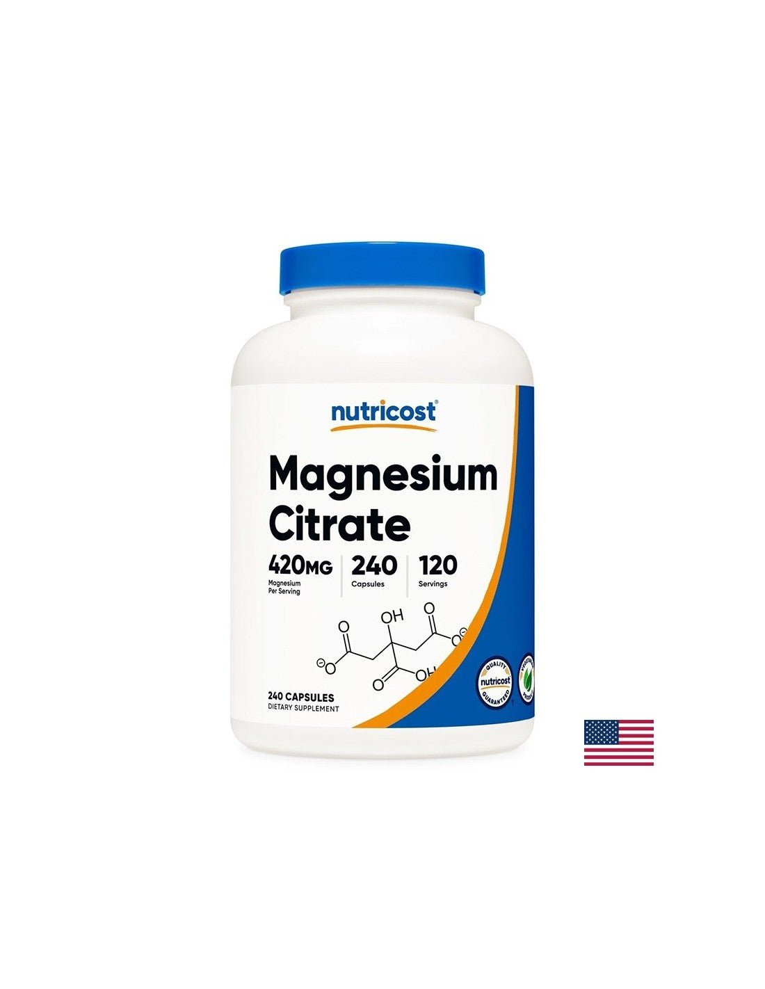 Soins cardiaques et musculaires - magnésium (citrate), 240 capsules