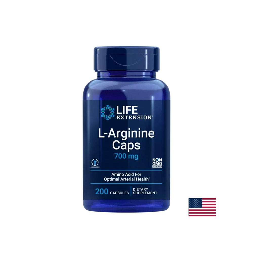 Cœur, os et soins immunitaires - L-arginine, 700 mg x 200 capsules