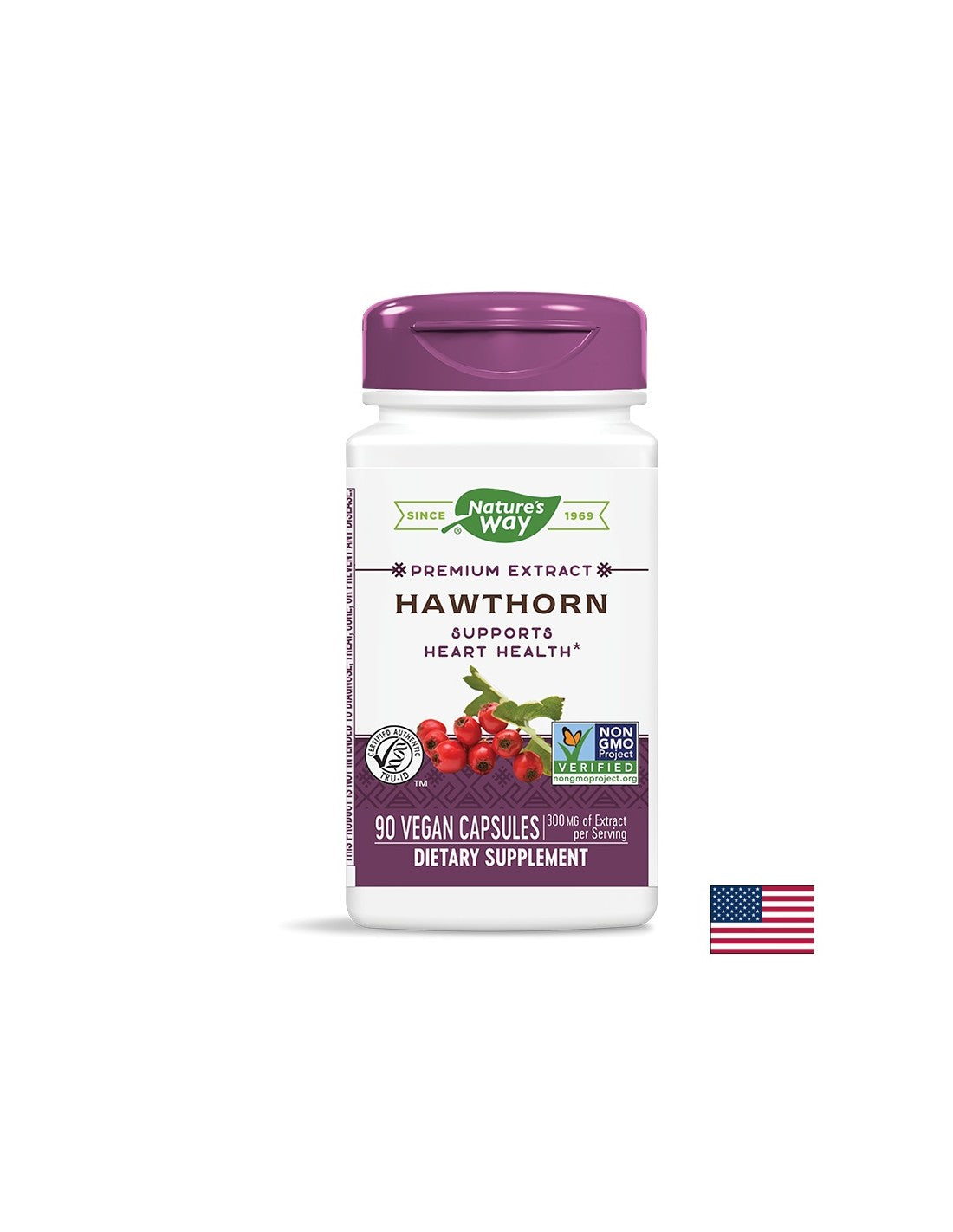 Système cardiovasculaire - Hawthorn - Extrait premium, 90 capsules