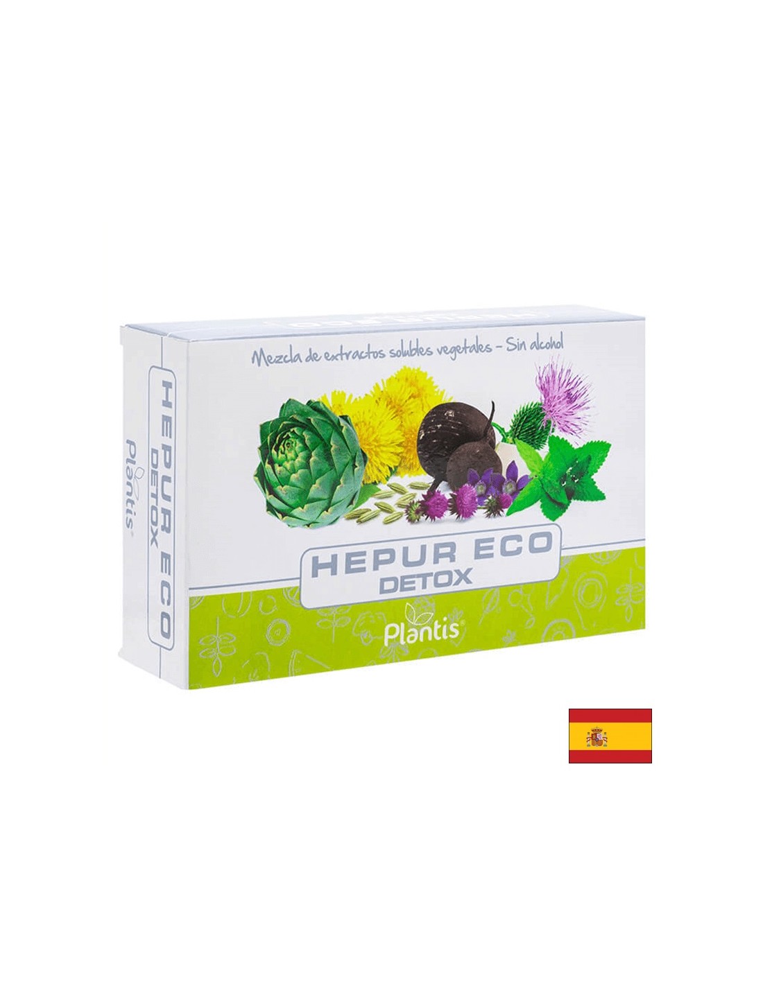 Hepur Eco Detox/ Mélange détox à base de plantes, 20 ampoules à boire Arte<tc>san</tc>je