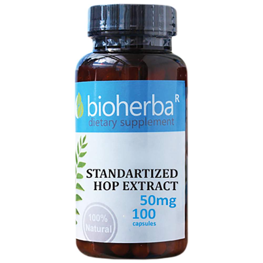 Extrait de houblon standardisé 50 mg - 60 capsules