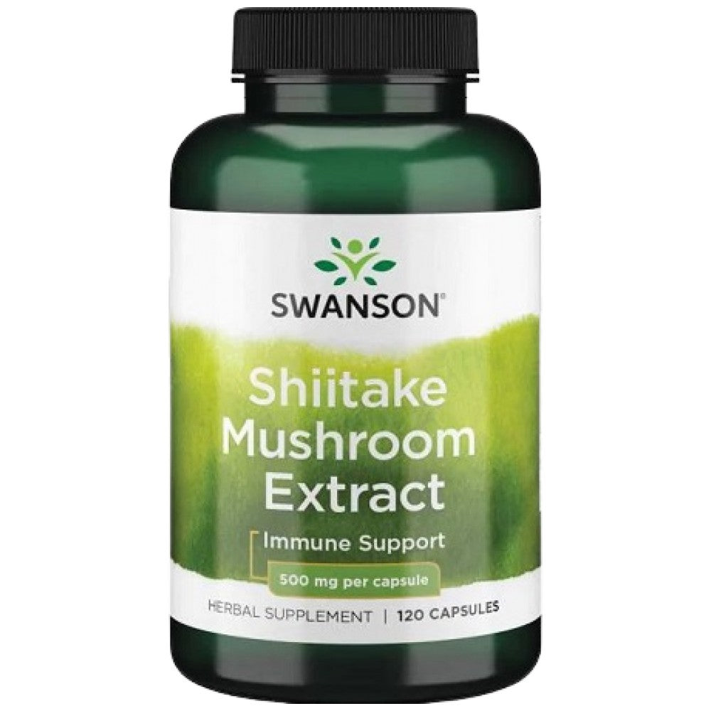 Extrait de champignons shiitake 500 mg 120 capsules