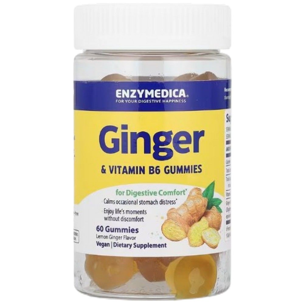 Ginger et vitamine B6 Gummies - 60 Gummies