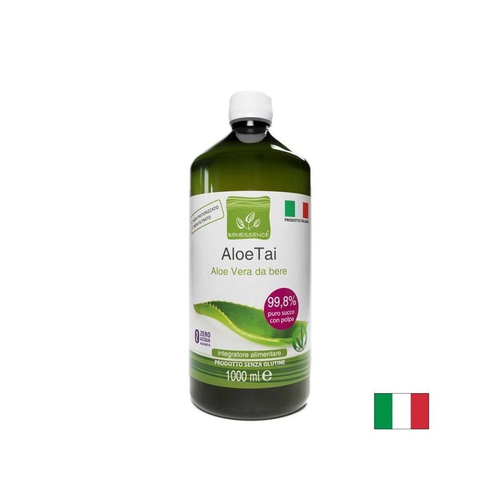 Aloe vera (jus de feuille et pulpe) - Immunité et digestion, 1 litre, 20 doses