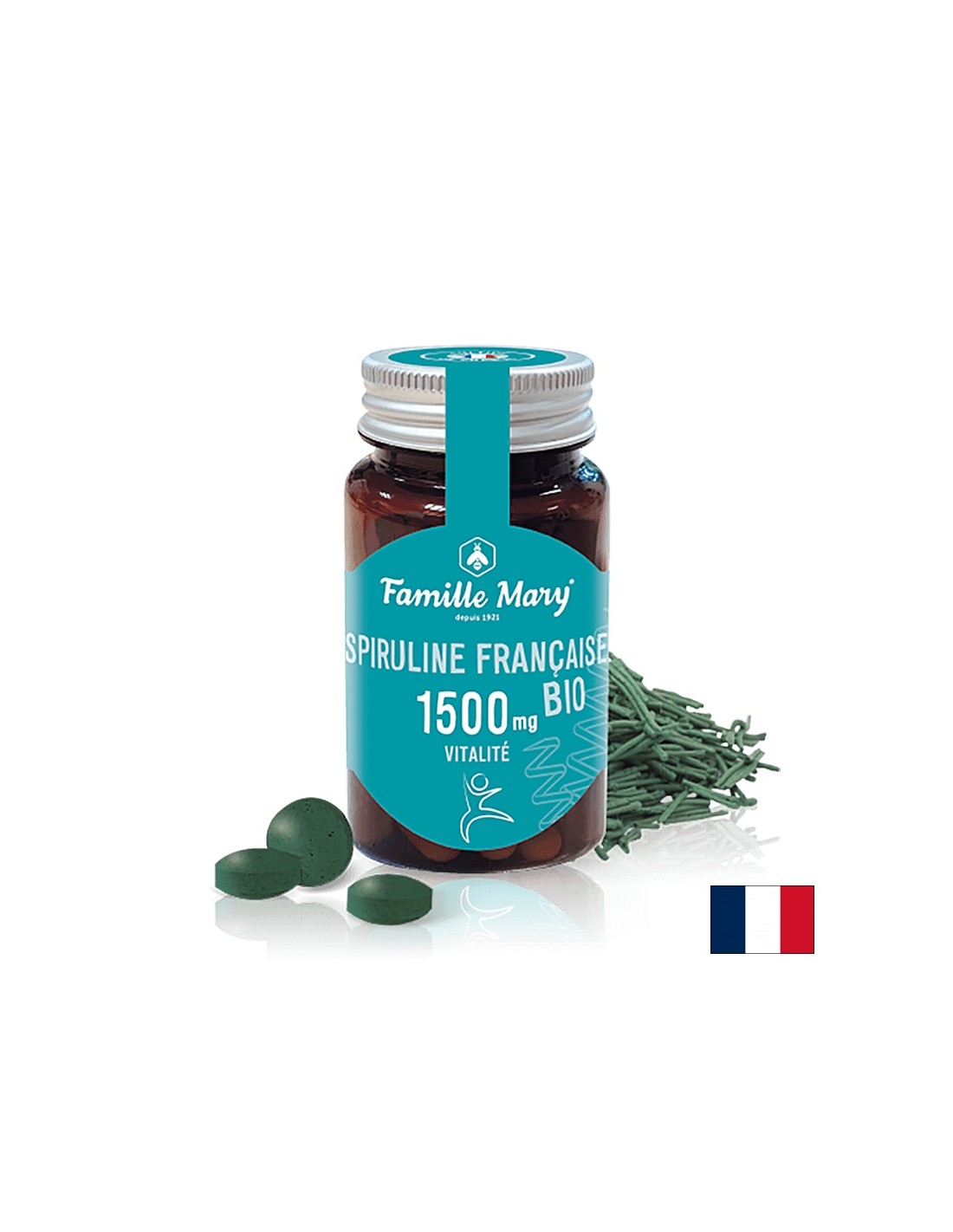 Immunité et énergie - Spirulina Bio, 90 comprimés
