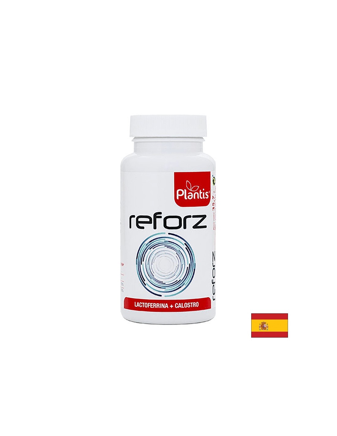 Immunité forte - lactoferrine 100 mg, colostrum 250 mg et vitamines C 60 mg et d3 3,75 µg - Reforz Plantis®, 60 capsules