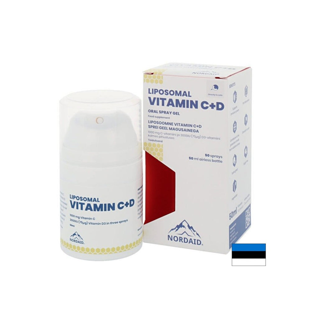 Immunité - Vitamine C + D3 liposomale, gel de pulvérisation oral, 50 ml