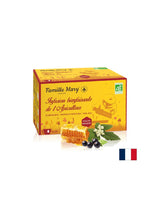 Infusion bienfai<tc>san</tc>Tisane de l'Apiculteur/ Tisane pour le système immunitaire à la propolis verte et au miel, 20 sachets filtrants