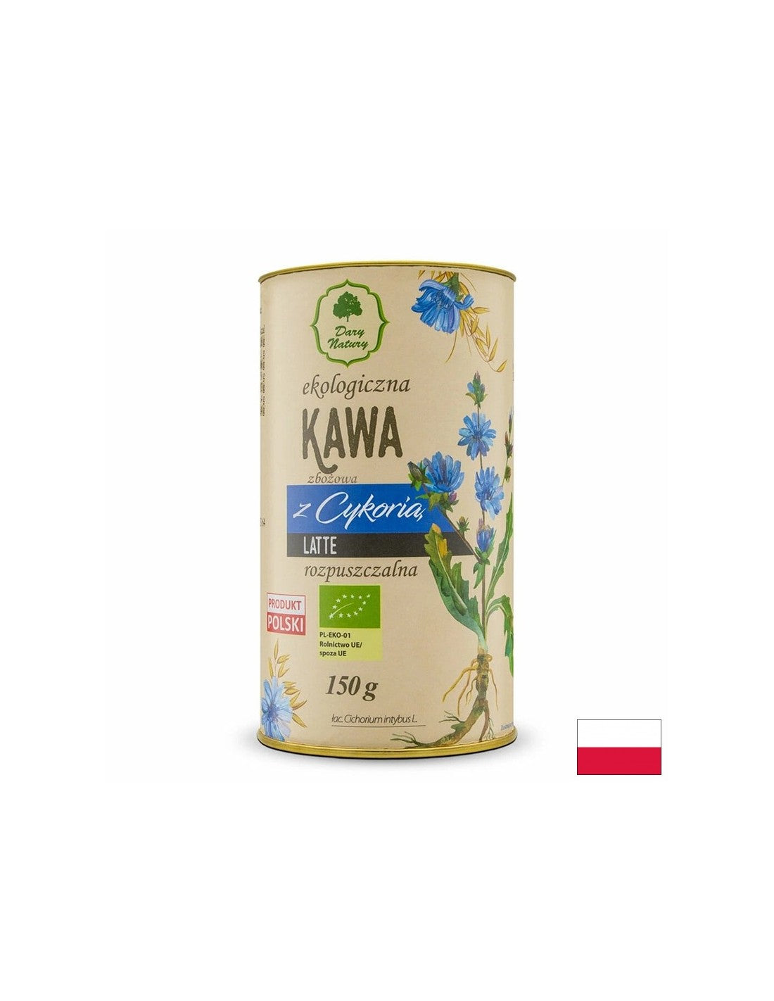 Latte instantané à la chicorée, aux herbes et aux épices Bio, 150 g <tc>Dary Natury</tc>