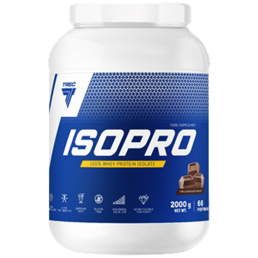 Isopro | Isolat de protéines de lactosérum 100% - 2000 grammes