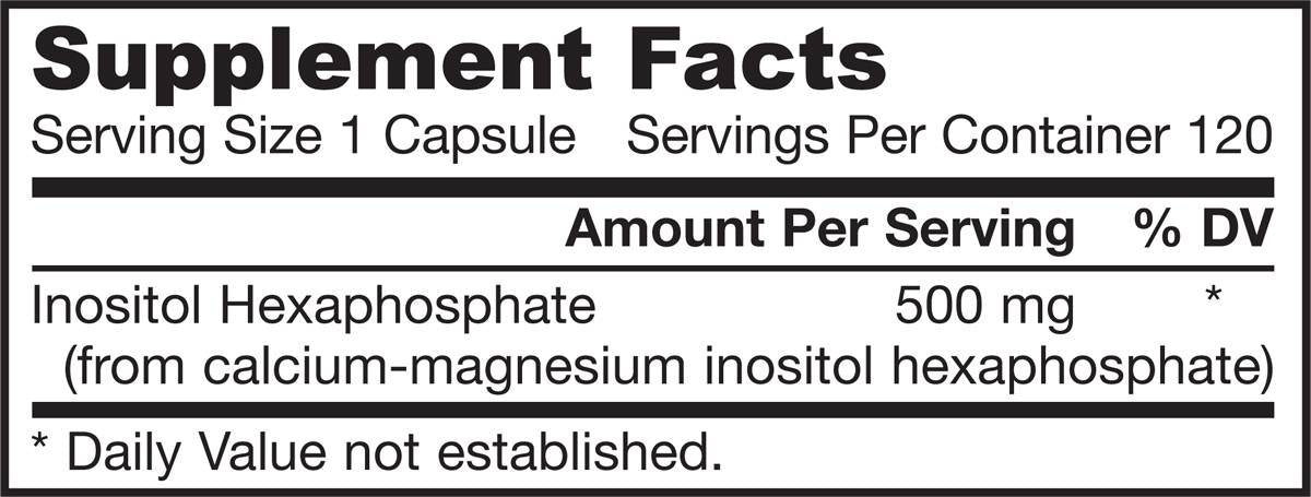IP6 (inositol hexaphosphate) 500 mg - 120 capsules