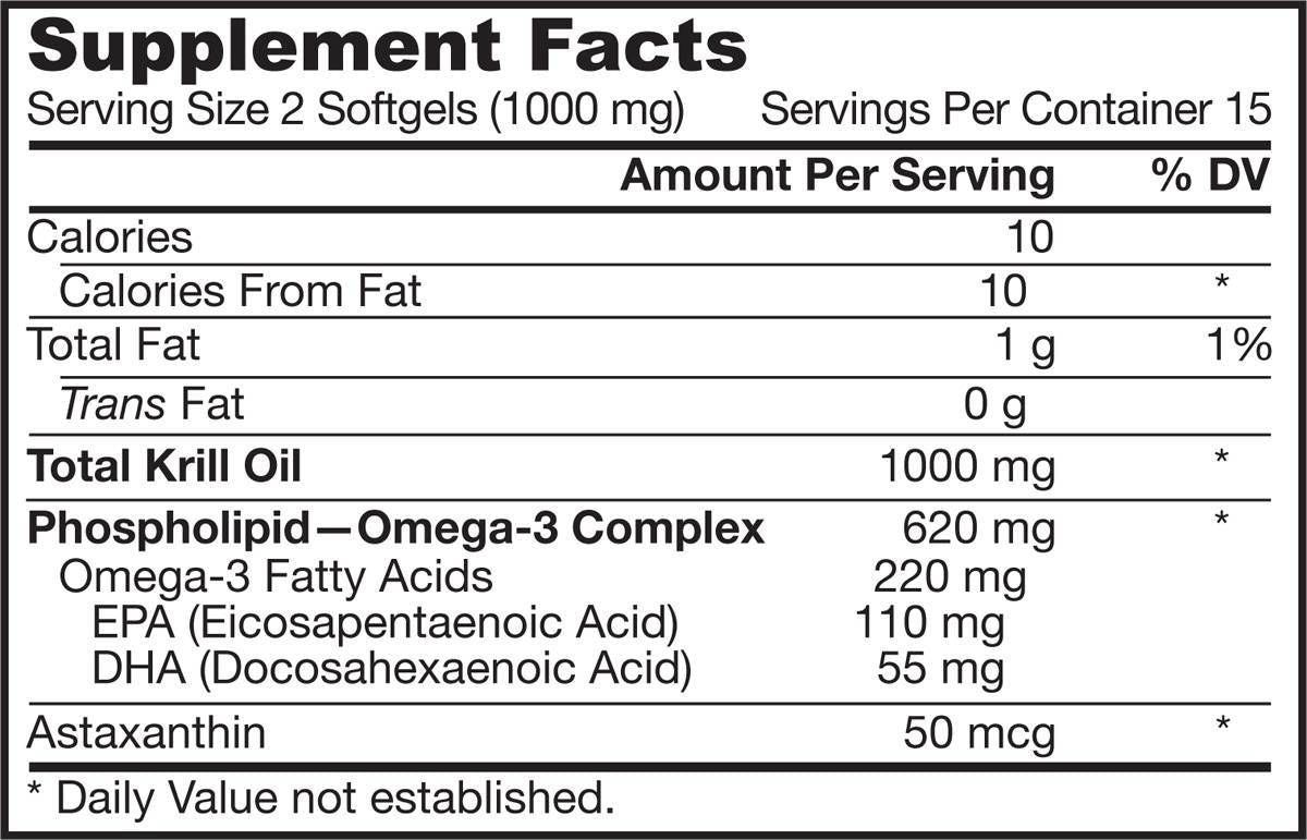 Huile de krill - 60 softgels