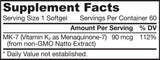 MK-7 90 MCG - 60 capsules de gel