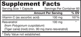 Resvératrol 100 mg - 60 capsules