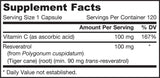 Resvératrol 100 mg - 120 capsules