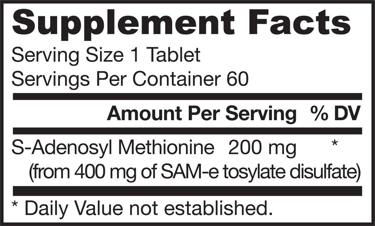 SAM-E 200 mg - 60 comprimés