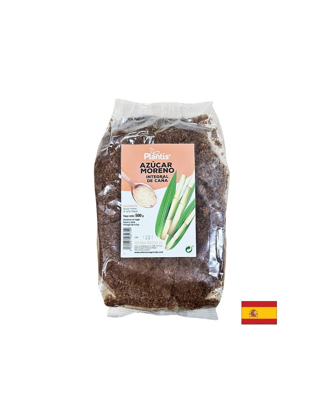 Sucre de canne brun (à partir de tiges entières), 500 g